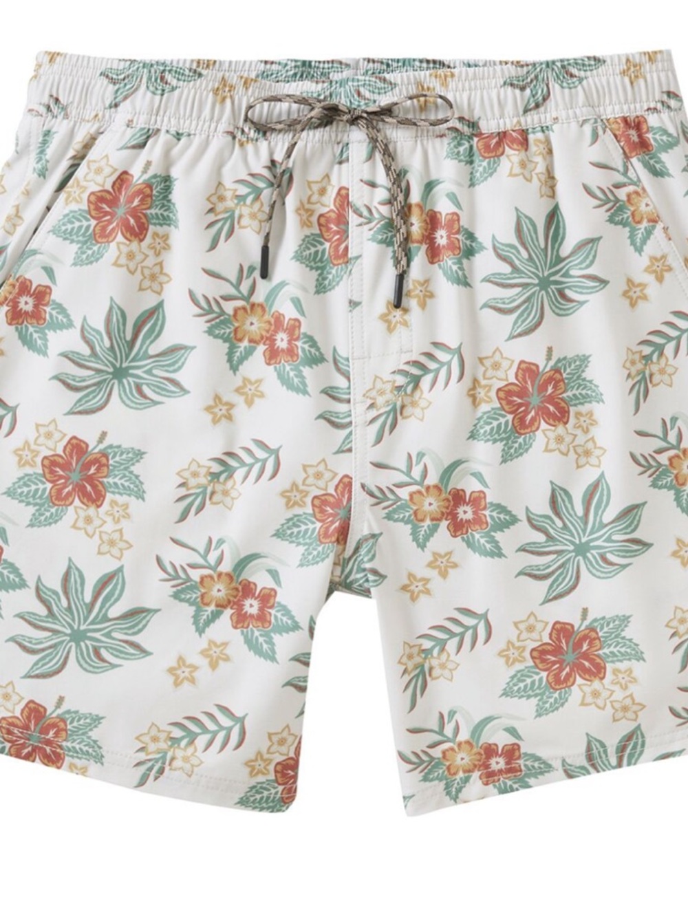 KATIN Benji Volley Floral Drawstring Swim Trunks